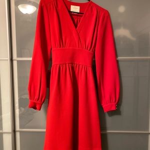 Kate Spade, red tie dress